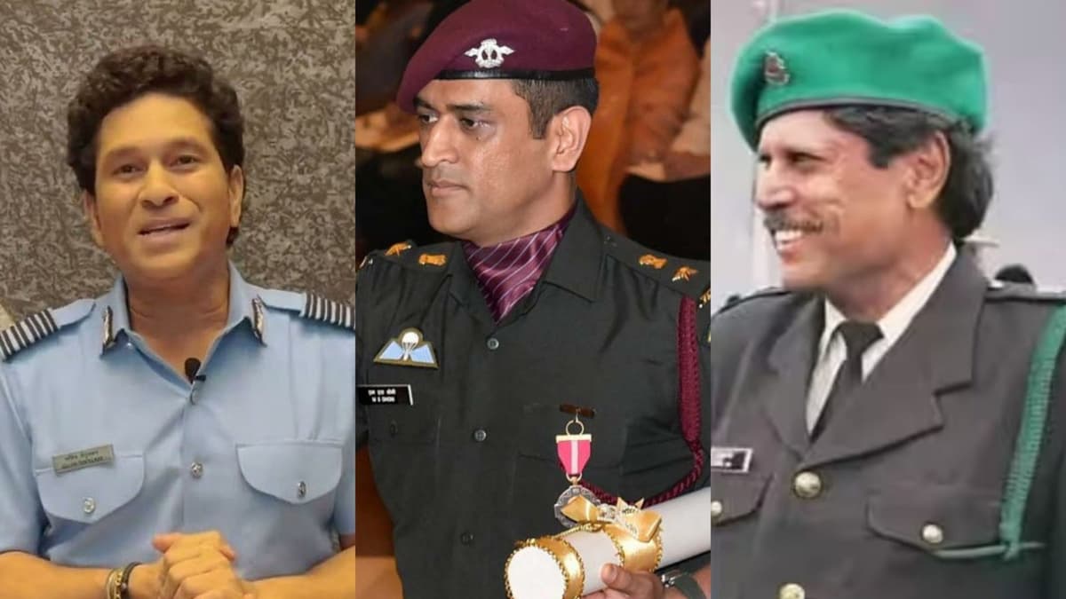 TOP 5 Indian Cricketers with an Army Connection