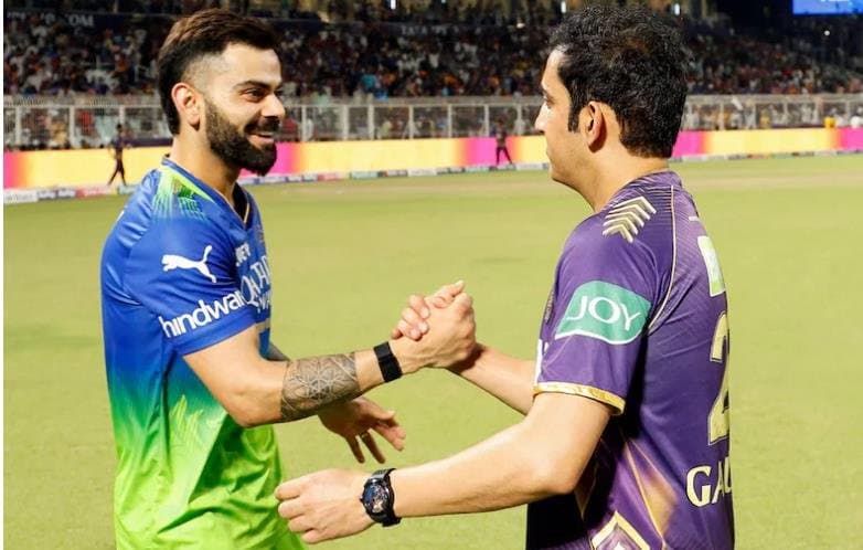 Indian cricket team star Virat Kohli and Gautam Gambhir