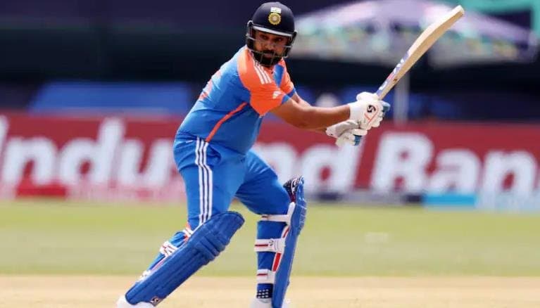 Rohit Sharma in action
