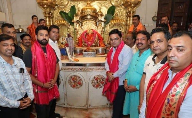 Rohit and Jay Shah reached Siddhivinayak temple with the T20 World Cup trophy, photos went viral