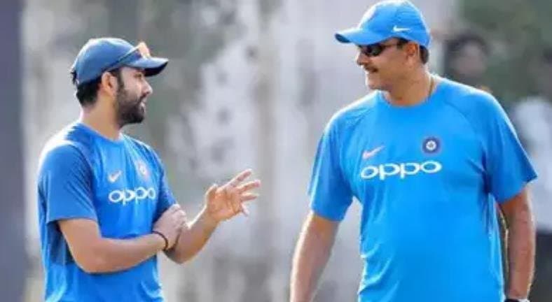 Ravi Shastri and Rohit Sharma