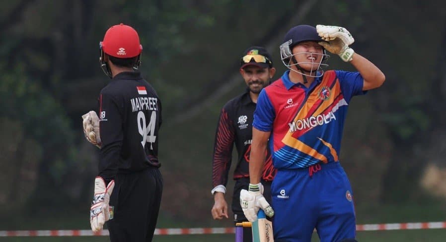 Mongolia Collapse for 10 Runs, Bharadwaj Leads Singapore to Victory