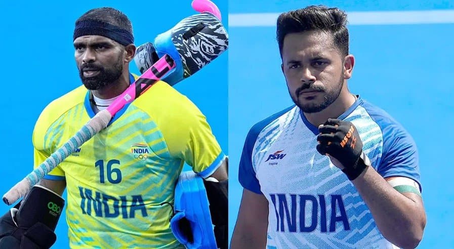 PR Sreejesh and Harmanpreet Singh