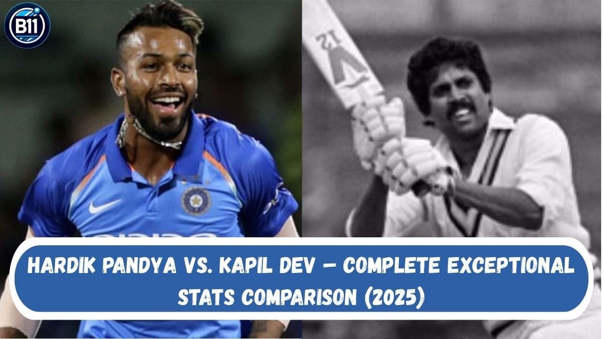 Hardik Pandya vs. Kapil Dev – Complete Exceptional Stats Comparison (2025)
