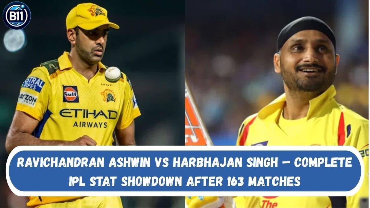 Ravichandran Ashwin vs Harbhajan Singh – Complete IPL Stat Showdown After 163 Matches