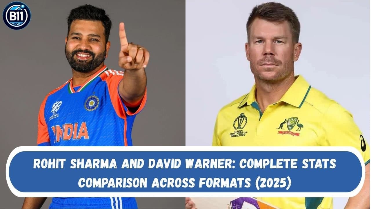 Rohit Sharma and David Warner: Complete Stats Comparison Across Formats (2025)