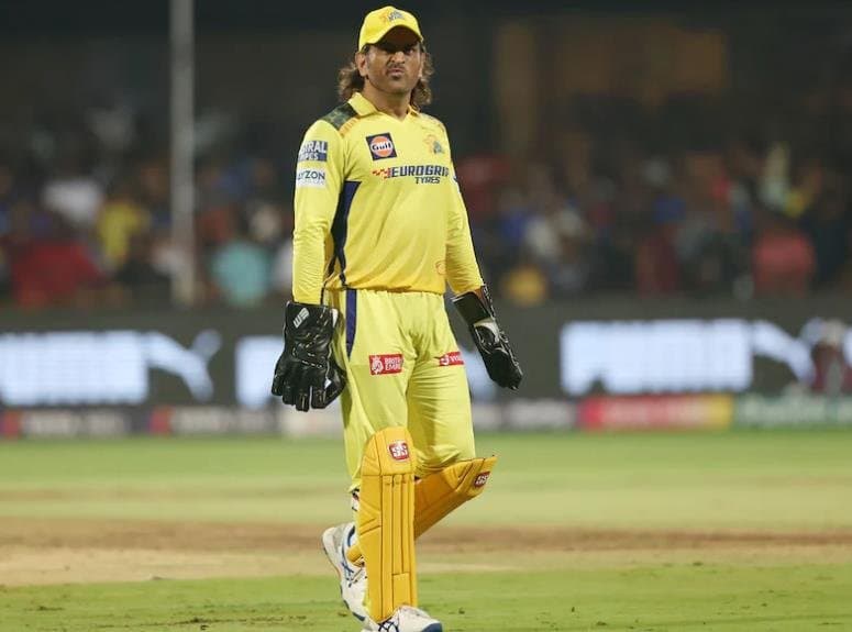 MS Dhoni in action for CSK during IPL 2024
