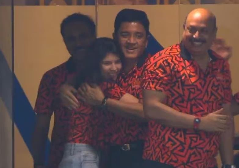 IPL 2024: Kavya Maran hugs father Kalanithi Maran at the end of SRH vs RR Qualifer 2.